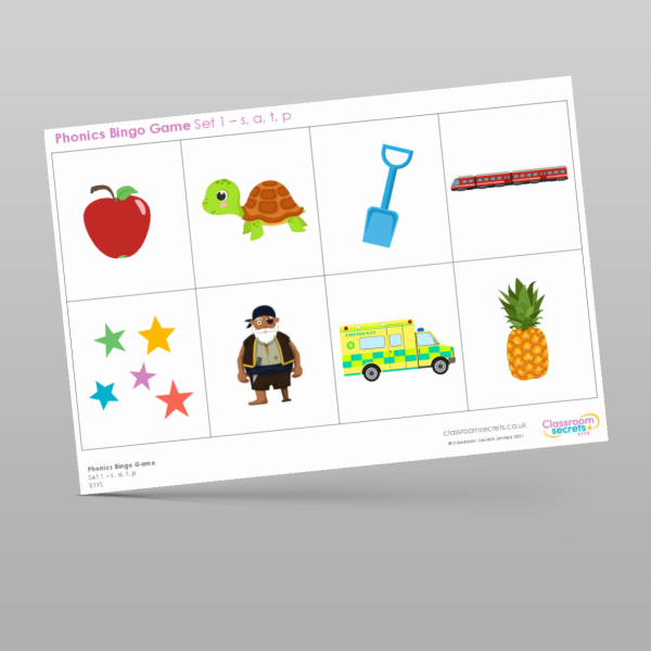 Eyfs Phonics Bingo Phase 2 Set 1 Resource | Classroom Secrets