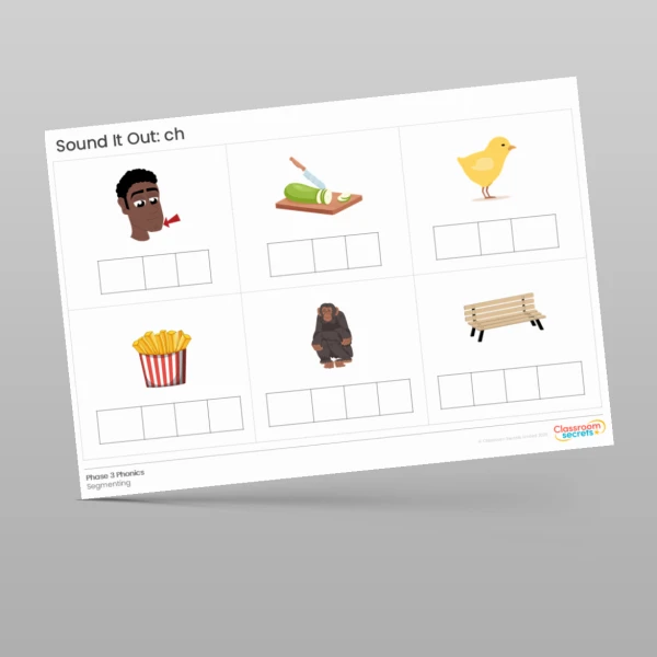 An image of the Phonics Sound It Out: ch Resource