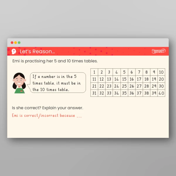 An image of the The 5 and 10 Times Tables Teaching PPT Resource