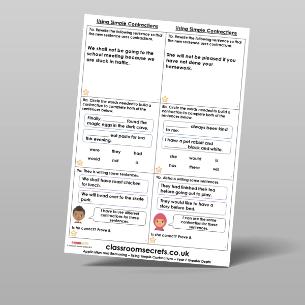 An image of the Using Simple Contractions Application and Reasoning Resource