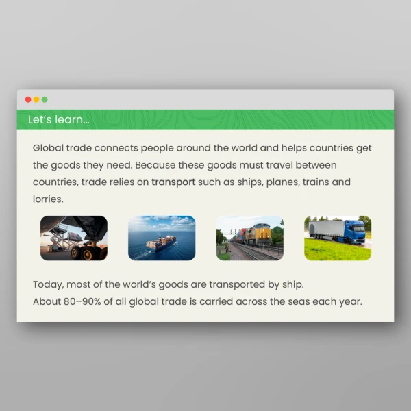 An image of the What is Global Trading? Geography PPT Resource