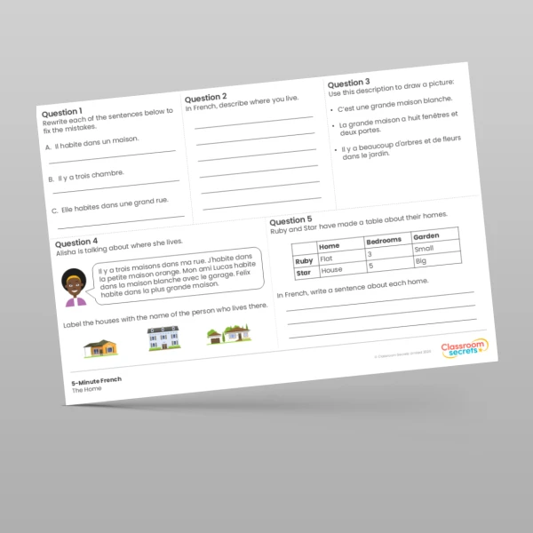 An image of the 5-Minute French The Home Resource