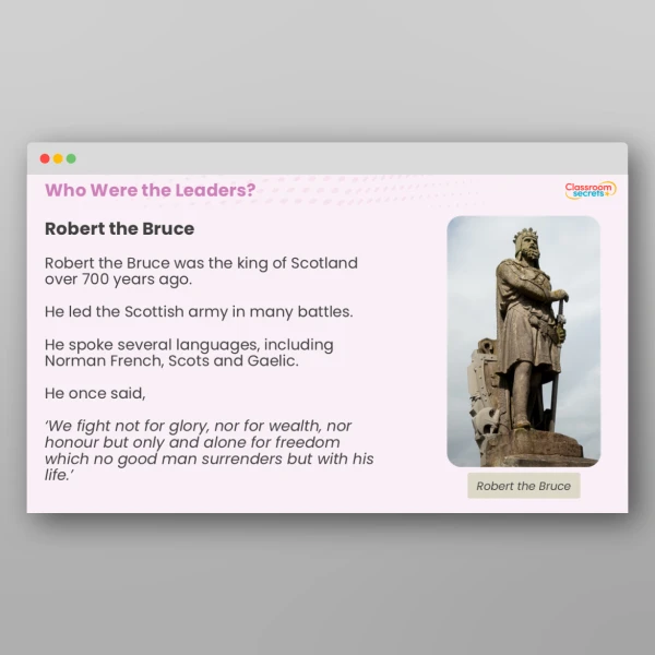 An image of the The Battle of Bannockburn PPT Resource