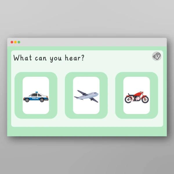 An image of the Phase 1 Phonics Environmental Sounds City PPT Resource