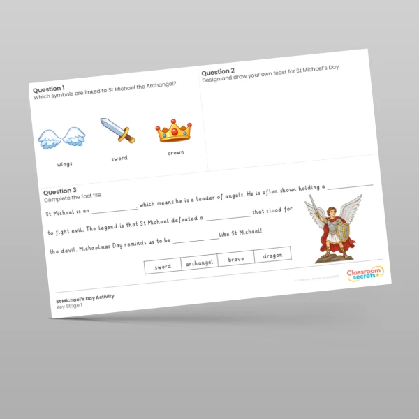 An image of the St Michael's Day Activity Resource