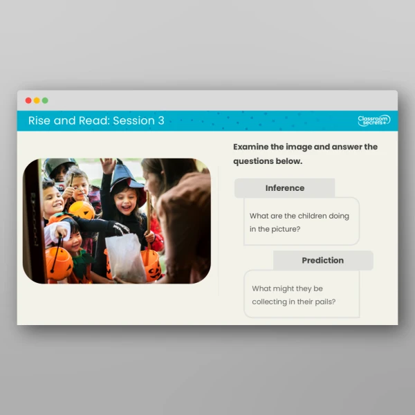 An image of the Rise and Read Halloween Resource