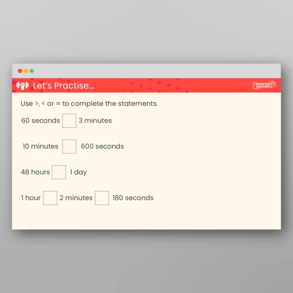 An image of the Units of Time Teaching PPT Resource