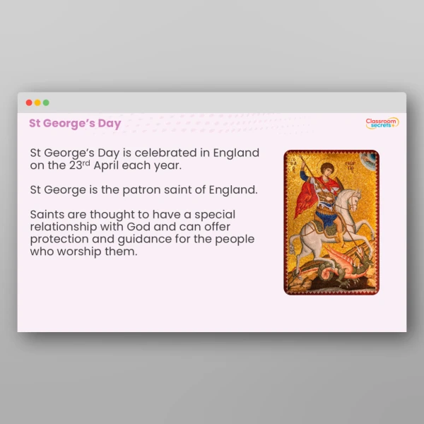 An image of the St George's Day Whole School Assembly PPT Resource