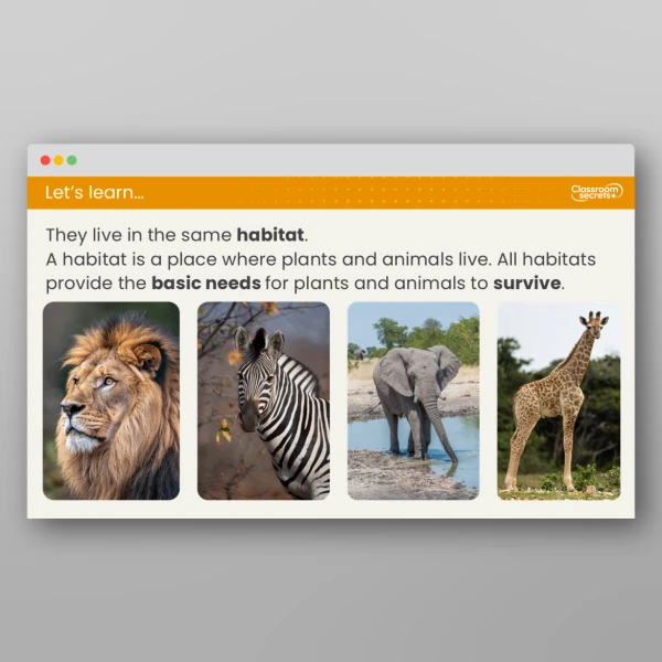 An image of the Free Lesson 2: What is a Habitat? Resource