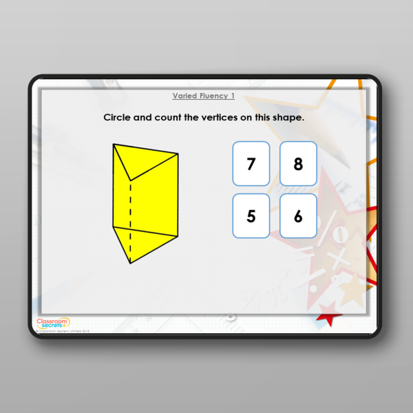 Year 2 Count Vertices On 3d Shapes Modelling Ppt Resource | Classroom ...