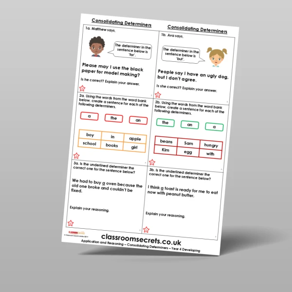 An image of the Free Consolidating Determiners Application and Reasoning Resource