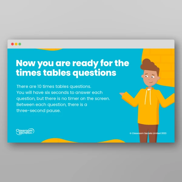 An image of the Times Tables Quiz Pack 9 Resource