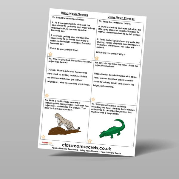 An image of the Using Noun Phrases Application and Reasoning Resource