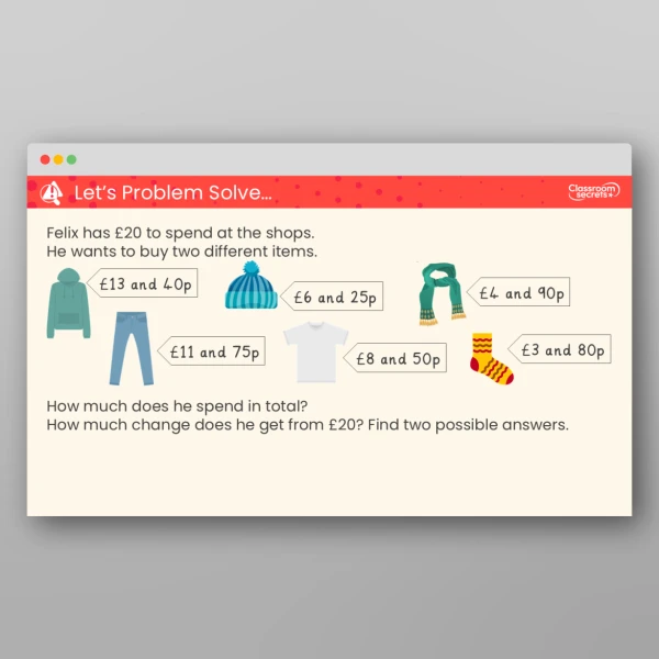 An image of the Two-Step Problems Teaching PPT Resource