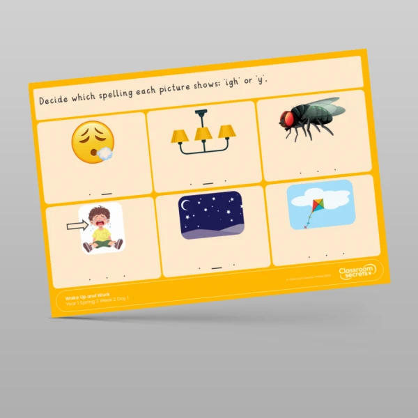 An image of the Spring 2 Week 2 Wake Up and Work Resource