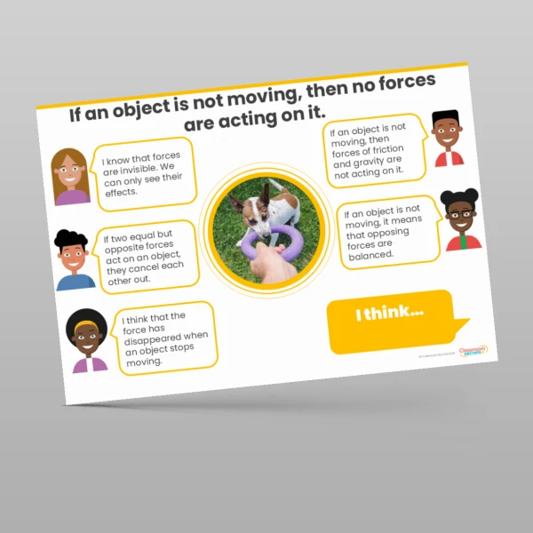 An image of the Forces Concept Cartoons Resource