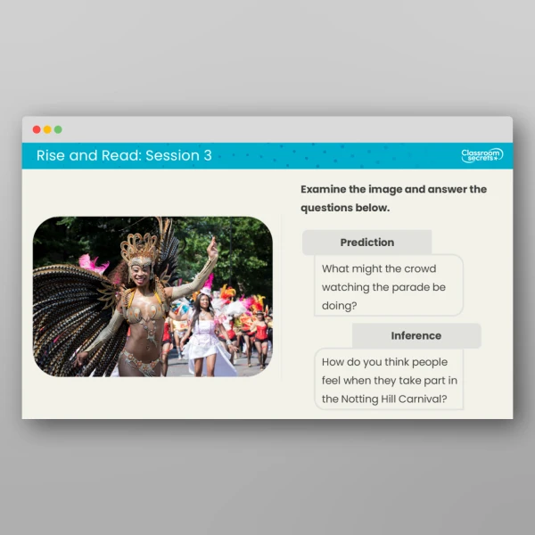 An image of the Rise and Read Notting Hill Carnival Resource