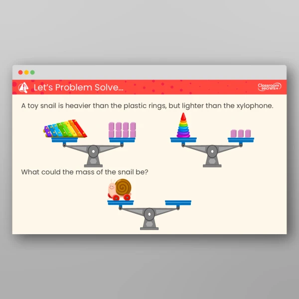 An image of the Compare Mass Teaching PPT Resource
