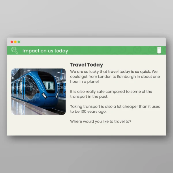 An image of the Lesson 4: How Has Technology Changed How We Travel? PPT Resource