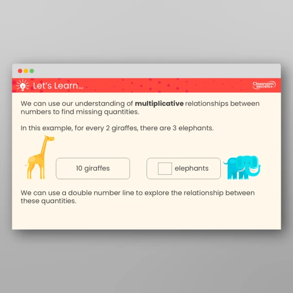 An image of the Use Ratio Language Teaching PPT Resource