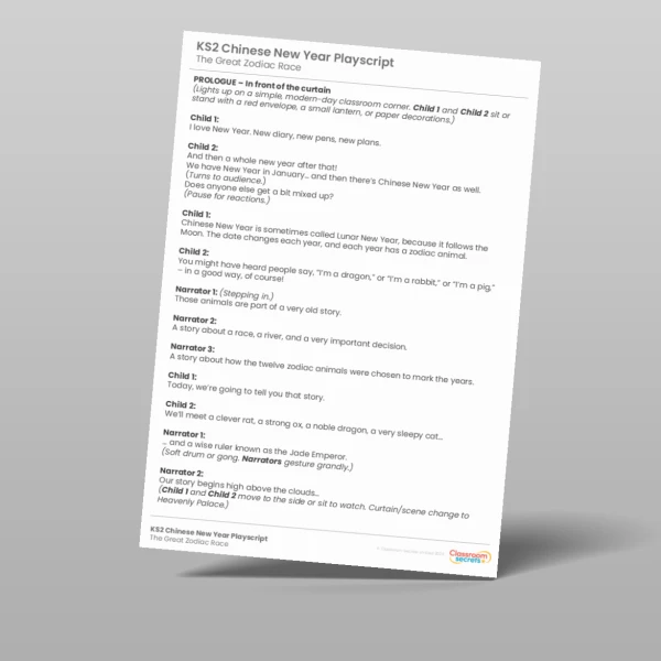 An image of the Chinese New Year Playscript Resource