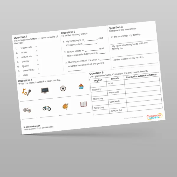 An image of the 5-Minute French Resource