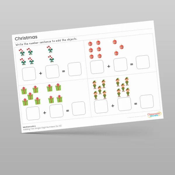 An image of the Christmas Maths Activities Resource