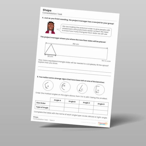 An image of the Shape Consolidation Task Resource