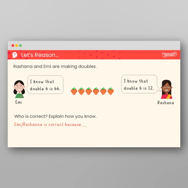 An image of the Make Doubles Teaching PPT Resource