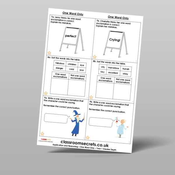 An image of the Free One Word Only Application and Reasoning Resource