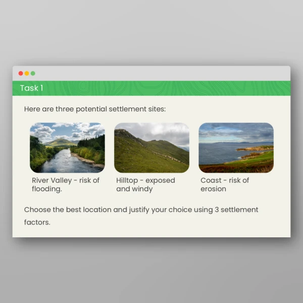 An image of the What Makes an Ideal Settlement? Geography PPT Resource