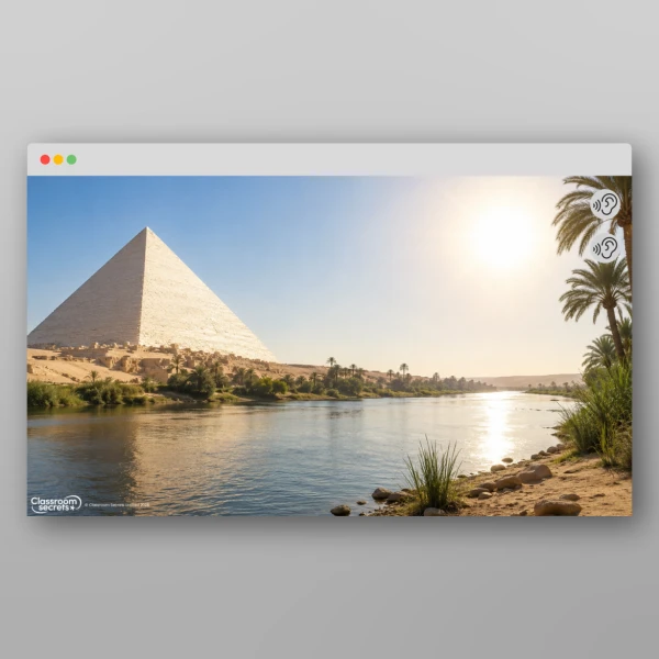 An image of the Time Travel Adventure - The Ancient Egyptians Soundscape Resource