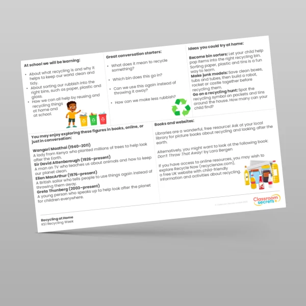 An image of the Recycling at Home Resource