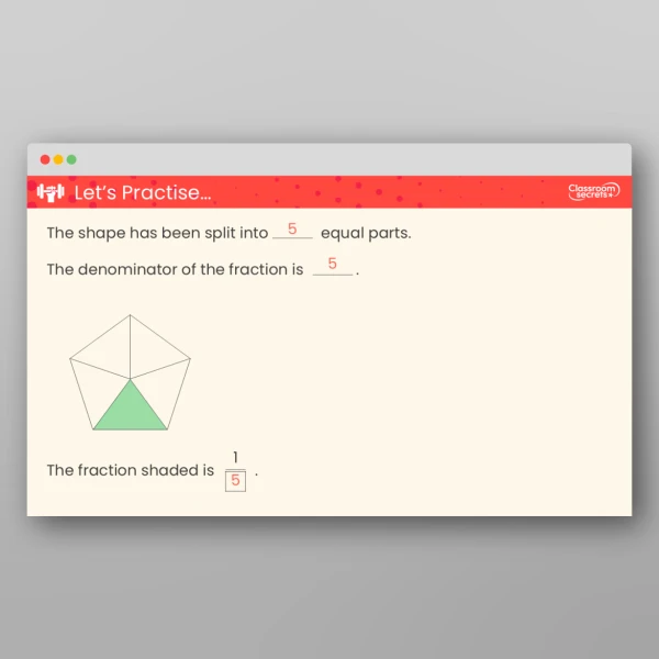 An image of the Free Understand the Denominators of Unit Fractions Teaching PPT Resource