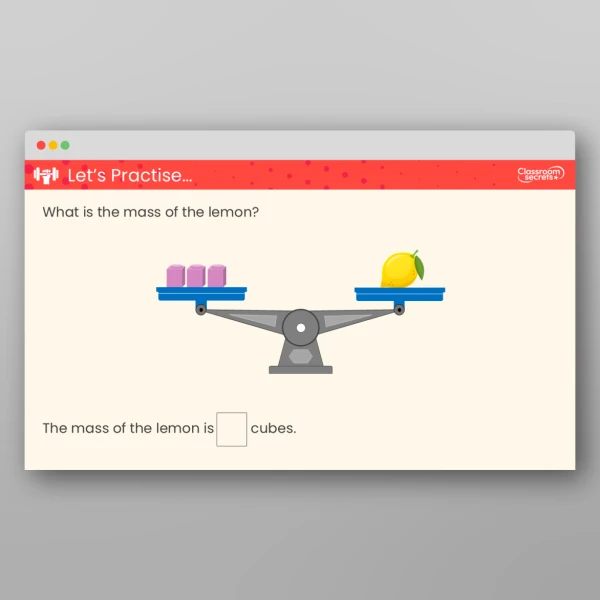 An image of the Measure Mass Teaching PPT Resource