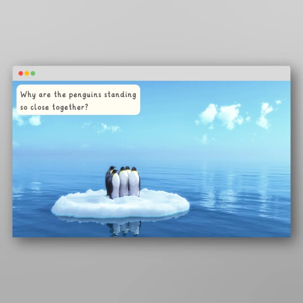 An image of the Amazing World - Polar Regions I Wonder Discussion Prompts Resource