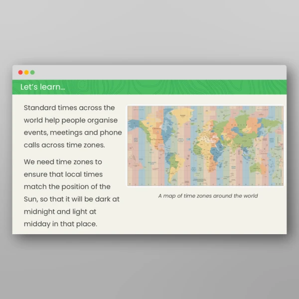 An image of the UKS2 Why Does the Earth Need Time Zones? PPT Resource