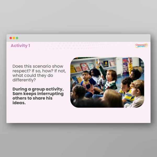An image of the LKS2 Values - Respect PPT Resource