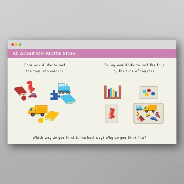 An image of the All About Me Maths Story Resource