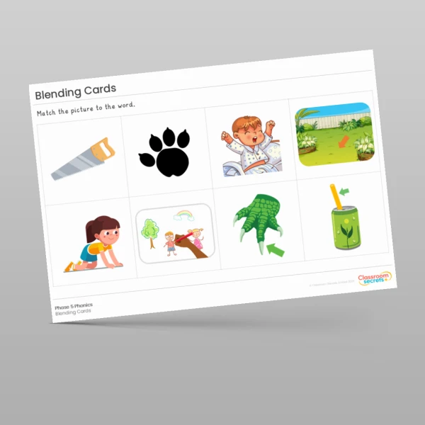 An image of the Blending Cards: aw Resource