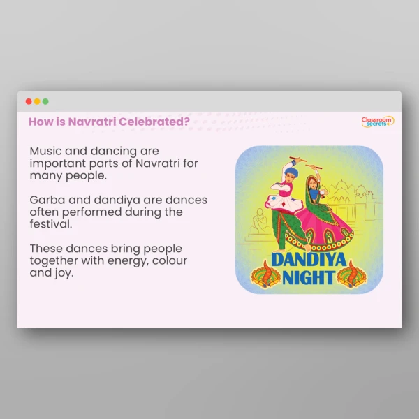 An image of the Navratri Whole School Assembly PPT Resource
