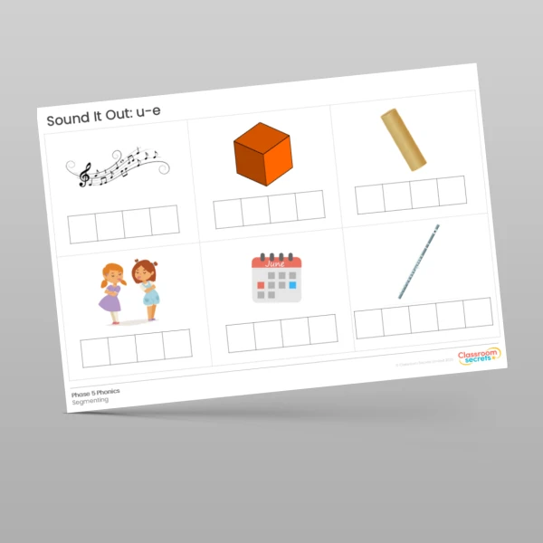 An image of the Phonics Sound It Out u-e Resource