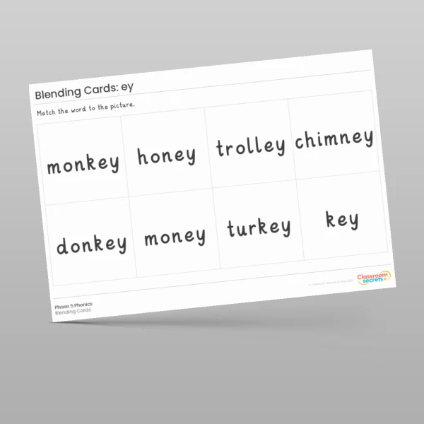 An image of the Blending Cards: ey Resource