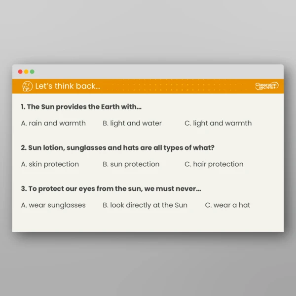 An image of the Lesson 2: Can the Sun be Dangerous? Resource