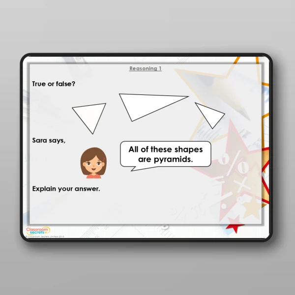 An image of the Free Recognise 2D and 3D Shapes Modelling PPT Resource