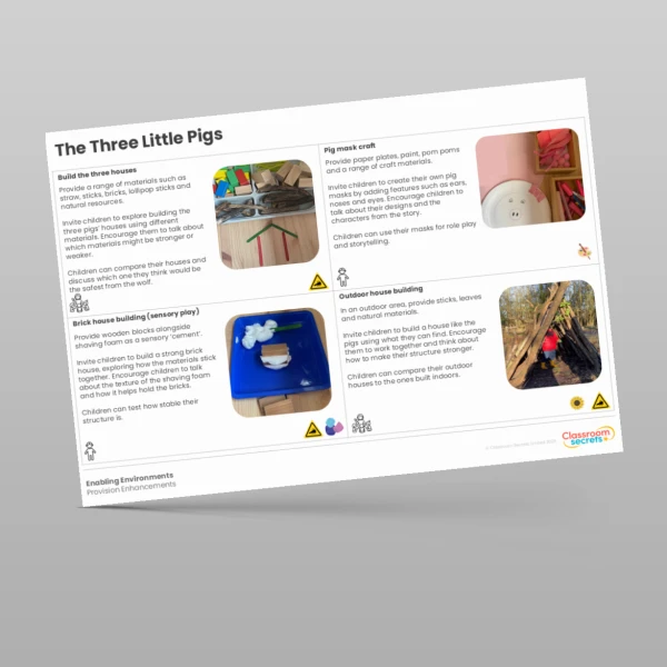 An image of the The Three Little Pigs Provision Enhancements Resource
