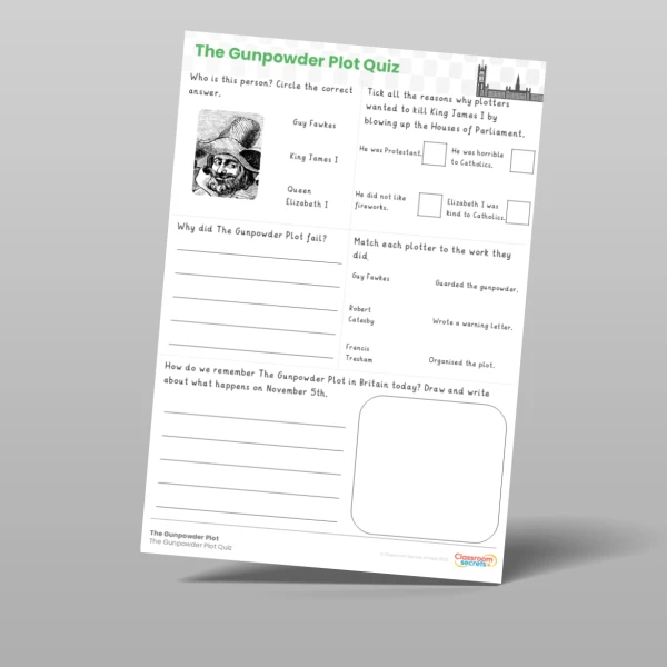 An image of the History Topic Quizzes Resource