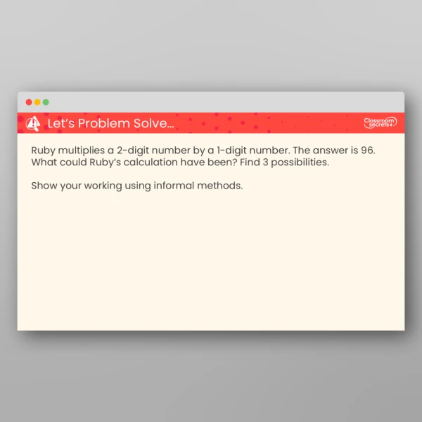 An image of the Informal Written Methods for Multiplication Teaching PPT Resource
