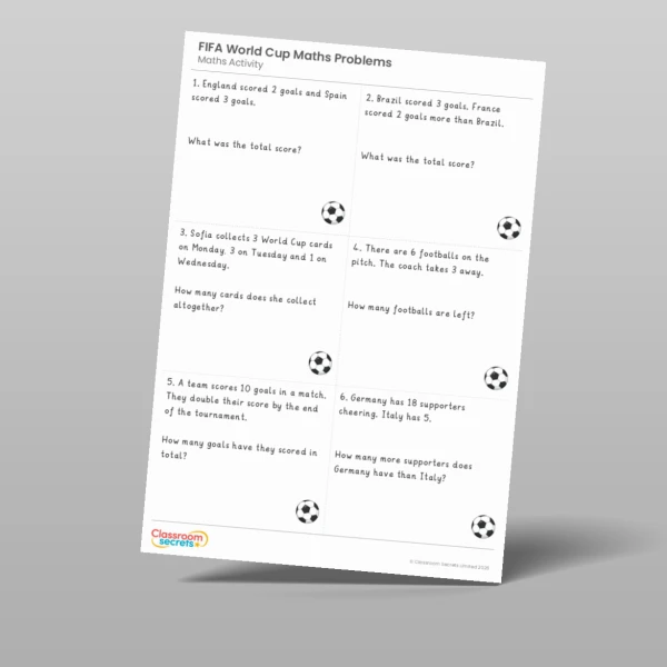 An image of the FIFA World Cup Activity Pack Resource