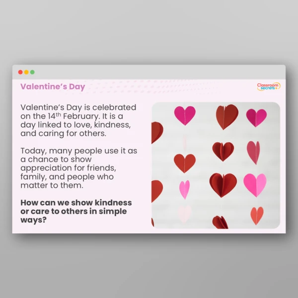 An image of the Valentine's Day KS1 Assembly Resource